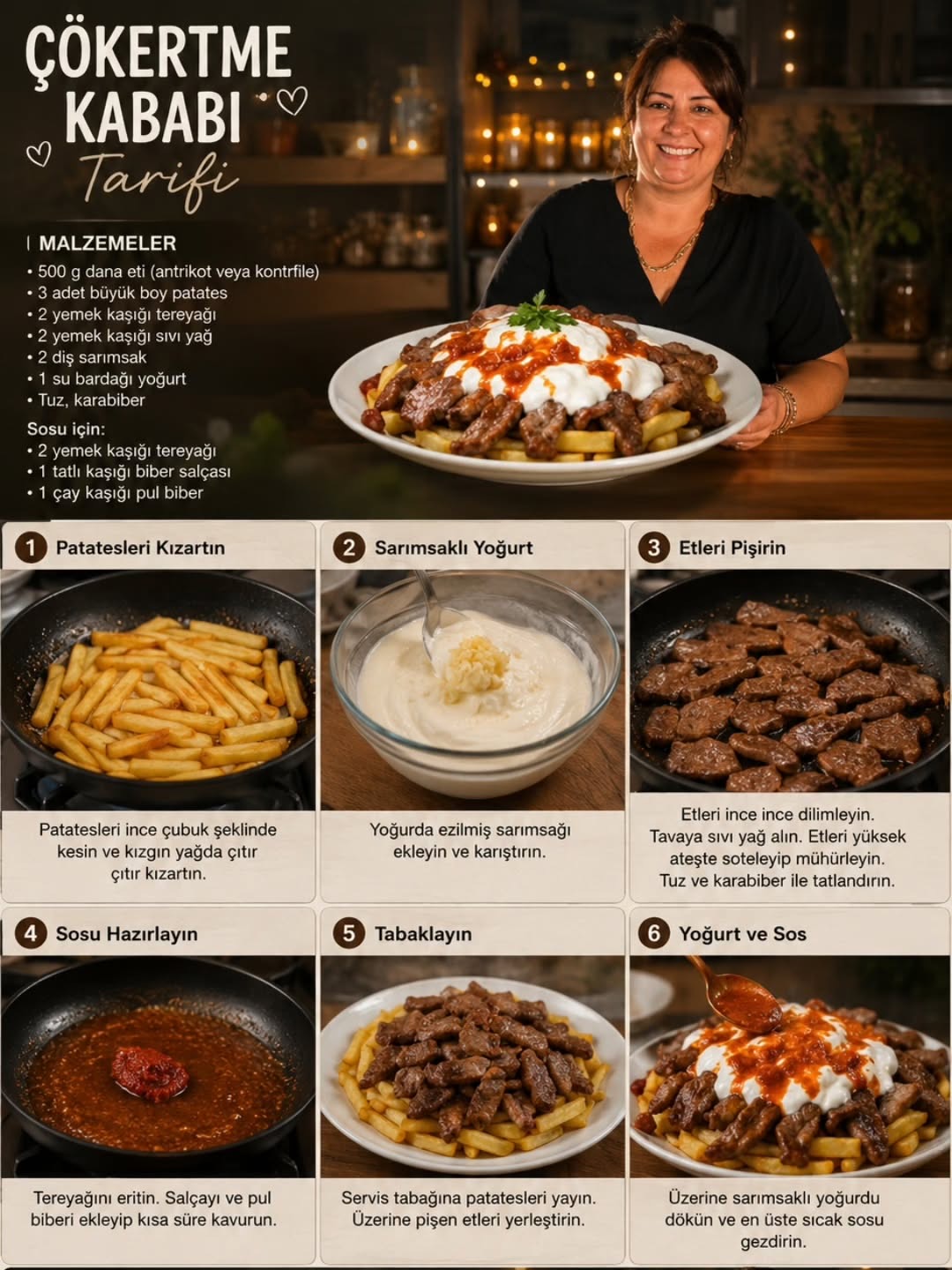 Çökertme kebabı tarifi, Esma'nın Mutfağı